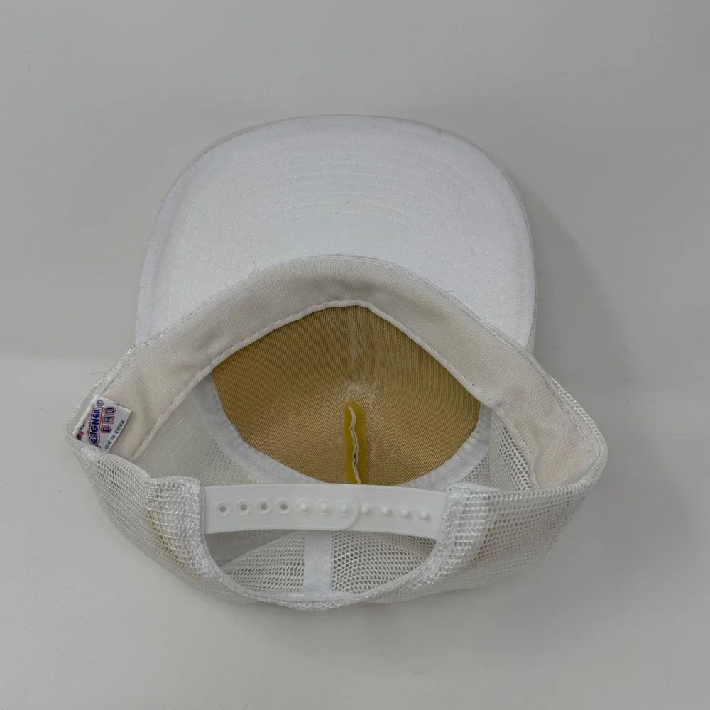 Vintage‎ Designer Pro On Top Of Old Fogey Trucker Hat White Snapback Cap 90s